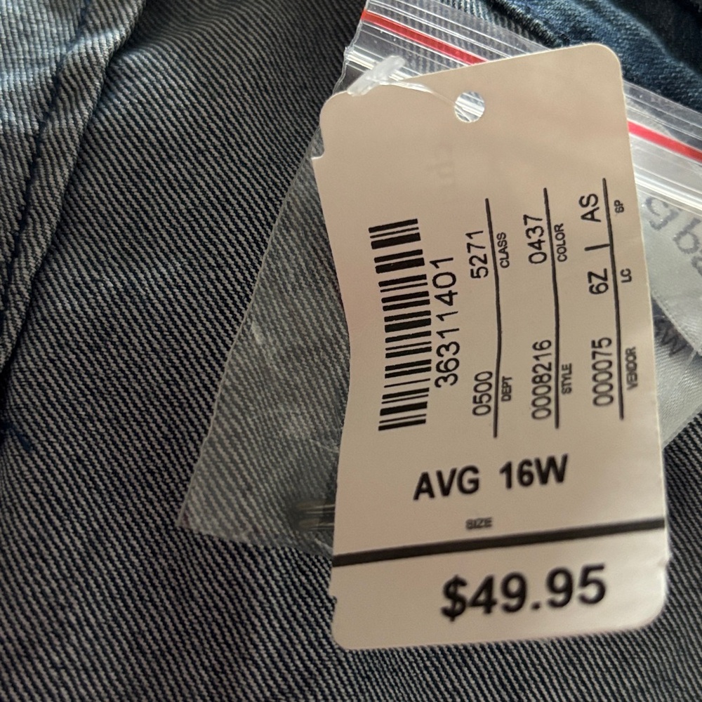 Size 16W Christopher CJ Banks Skirt‎ Denim - Picture 3 of 4